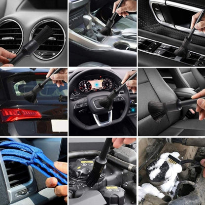 Car Cleaning Brush Wax Sponge Car Wash Tool Brush, 15 PCS / Set