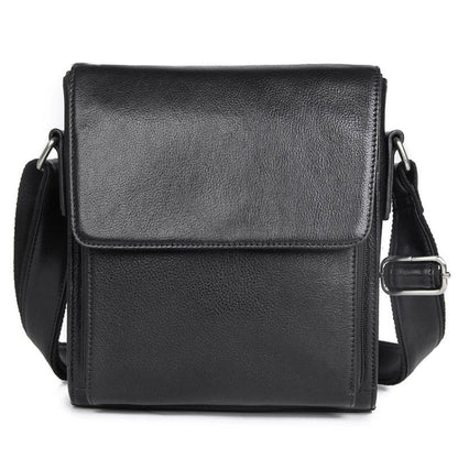 Vintage Crazy Horse Leather Men Shoulder Bag Messenger Bag, Black, Brown, Dark Brown, Brown Yellow