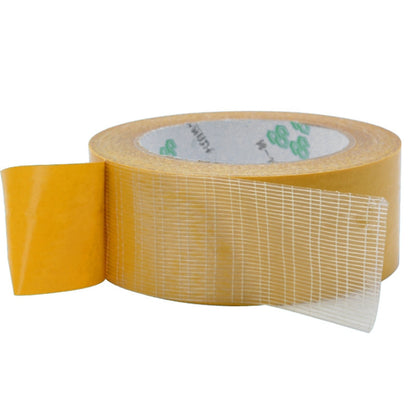 Double-sided Fiberglass Grid Sticky Adhesive Fiber Transparent Mesh Tape, 2 PCS 5mmx50 m, 8mmx50 m, 10mmx50 m, 15mmx50 m, 20mmx50 m, 25mmx50 m, 30mmx50 m, 40mmx50 m, 50mmx50 m