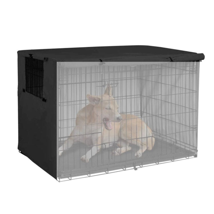 Oxford Cloth Pet Cage Cover Outdoor Furniture Dustproof Rainproof Sunscreen Cover, 63.5x48x50cm, 79x50.8x53cm, 94x61x63.5cm, 109x74x76cm, 124.5x79x84cm