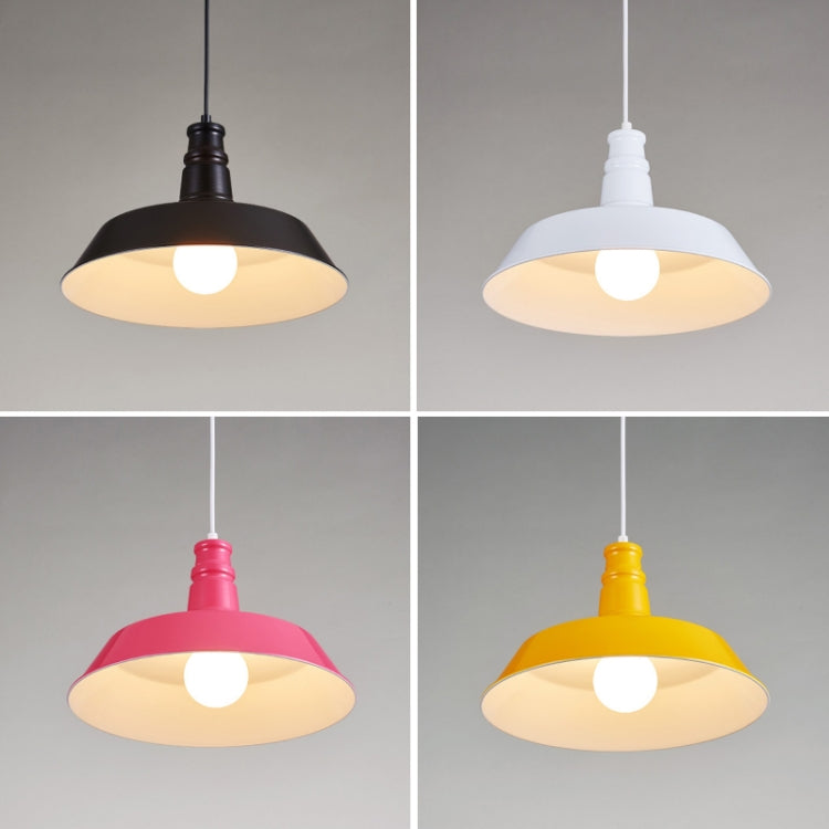 Bedroom Dining Bar Wrought Iron Single Head Chandelier, Without Bulb, 26cm (Black), 26cm (White), 26cm (Pink), 26cm (Yellow), 26cm (Blue), 26cm (Green), 26cm (Red), 36cm (Black), 36cm (White), 36cm (Pink), 36cm (Yellow), 36cm (Blue), 36cm (Green)������...