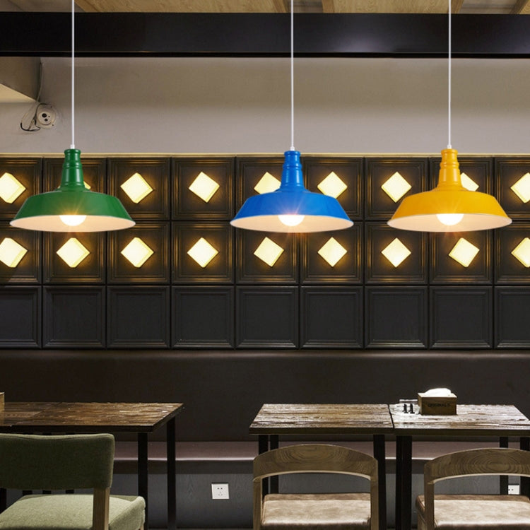 Bedroom Dining Bar Wrought Iron Single Head Chandelier, Without Bulb, 26cm (Black), 26cm (White), 26cm (Pink), 26cm (Yellow), 26cm (Blue), 26cm (Green), 26cm (Red), 36cm (Black), 36cm (White), 36cm (Pink), 36cm (Yellow), 36cm (Blue), 36cm (Green)������...