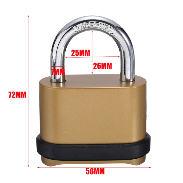 Large 4-Bit Password Padlock Door Warehouse Anti-Theft Password Lock, 4-Bit Password Padlock