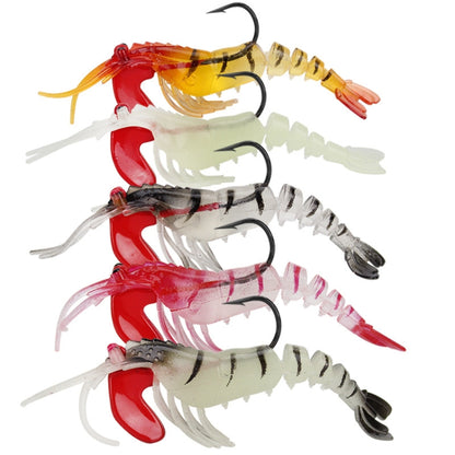 Multi-section Lead Head Soft Shrimp Fake Bait Freshwater Sea Fishing Lure