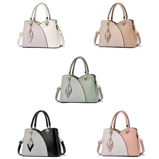 Lattice Texture Large Capacity Handbag