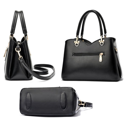 Lattice Texture Large Capacity Handbag