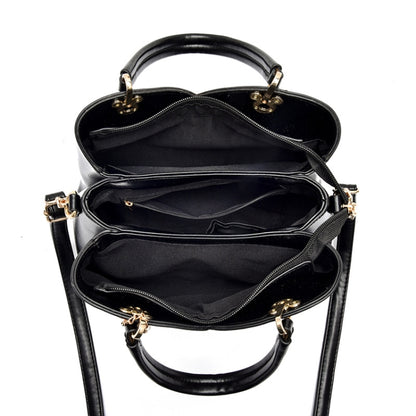 Lattice Texture Large Capacity Handbag