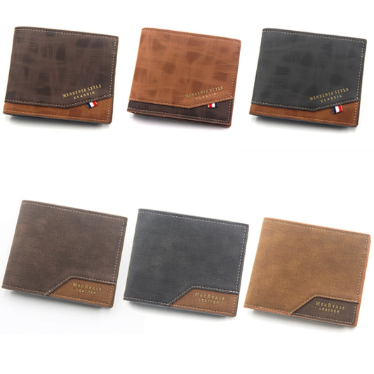 Menbense Hot Stamping Hinge Short Matte Multi-Card Large Capacity Male Wallet, D3301-4 Black, D3301-4 Light Brown, D3301-4 Dark Brown, D3301-5 Black, D3301-5 Light Brown, D3301-5 Dark Brown