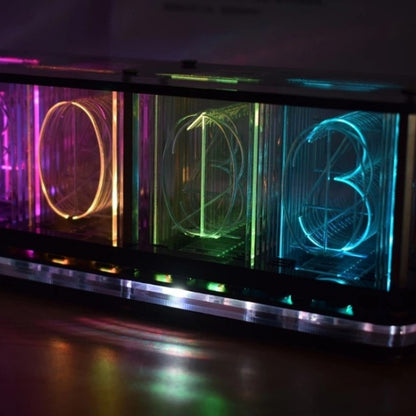 ساعة رقمية كاملة الألوان RGB، زينة DIY، RGB كاملة الألوان