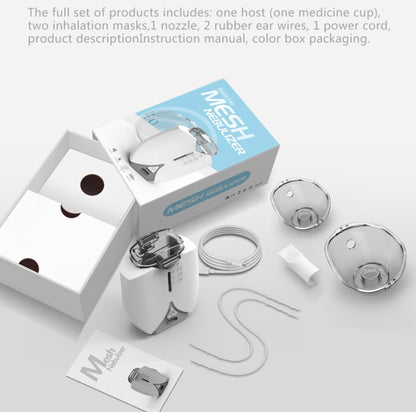 Hands-free Wearable Micro-mesh Nebulizer for Adults and Children ,Style:, With EU Plug