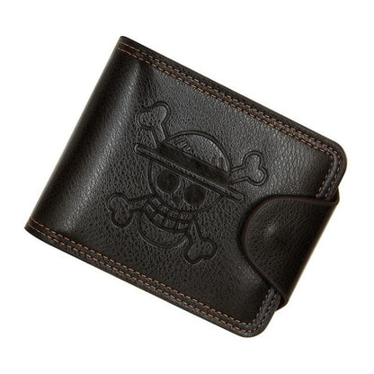 MenBense Men Multi-Card 2 Fold Short Wallet Carrying Card Case, Black, Brown