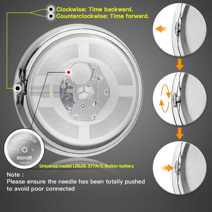 Aluminum Alloy Plating Motorcycle Handlebar Clock