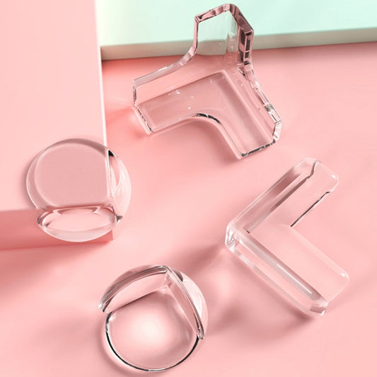 Transparent Table Corner Crash Pad, 10 PCS L-type, 10 PCS L-type Acrylic, 10 PCS T-type, 10 PCS T-type Acrylic, 10 PCS Spherical, 10 PCS Spherical Acrylic, 10 PCS Window Cornery, 10 PCS Large T-type