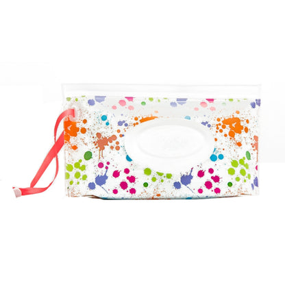 Baby EVA Wet Wipes Bag Portable Flip Removable Sanitary Wet Wipes Bag, Cactus, Red Flower, Feather, Triangle, Crown, Shell, Style 3, Dot, Black And Grey Stripe, Floating Object, Gear, Cat Claw, Geometric Figure, Space, Whale, Orange Space, Big Round Ba...