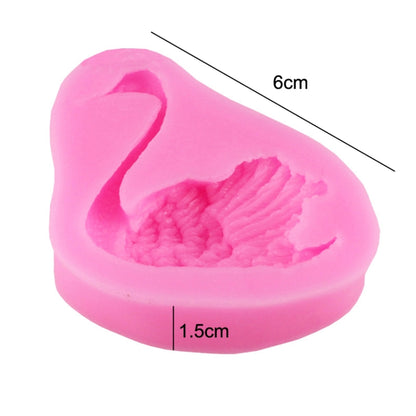 2 PCS Swan Baking Silicone Mould Cake Decorating Mould, Swan