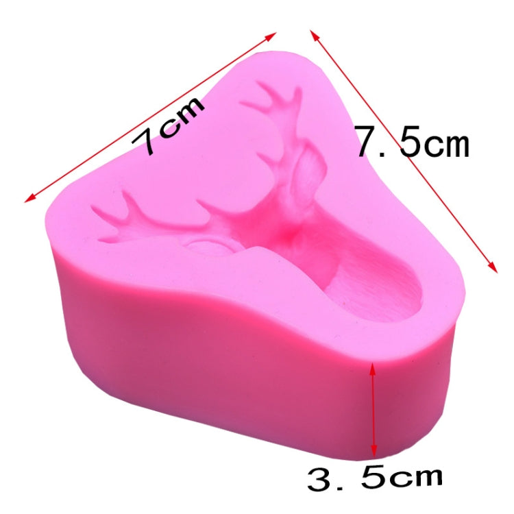 Deer Head Silicone Fondant Cake Mold, Deer Head