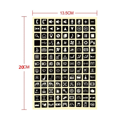 Car Button Luminous Sticker General PET Waterproof Wear-Resistant Car Sticker, 3 PCS Number 2