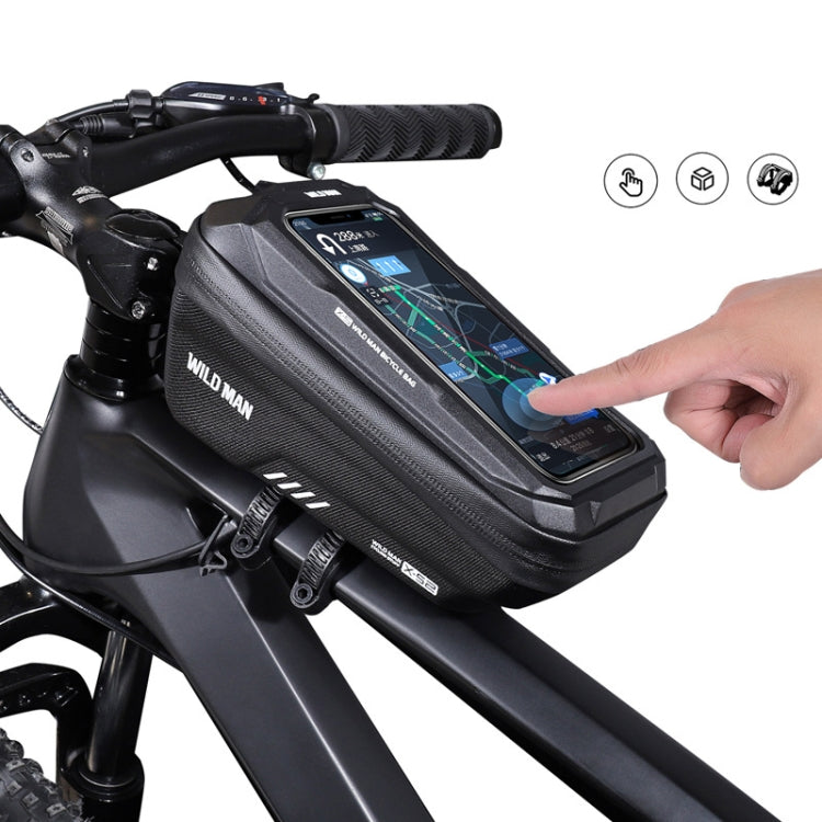 WILD MAN XS2 1L EVA Hard Shell Cycling Rainproof Bicycle Bag