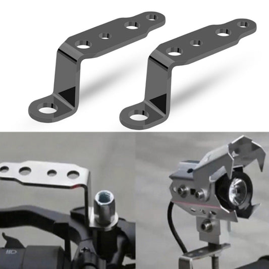 2 PCS Multifunction Motorcycle Modification Accessories Rearview Mirror Lamp Bracket, Black, Blue, Red, Gold, Silver, Orange
