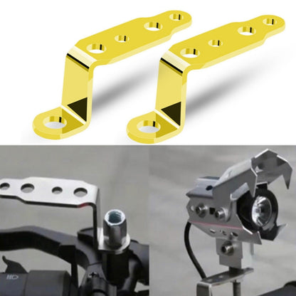 2 PCS Multifunction Motorcycle Modification Accessories Rearview Mirror Lamp Bracket, Black, Blue, Red, Gold, Silver, Orange