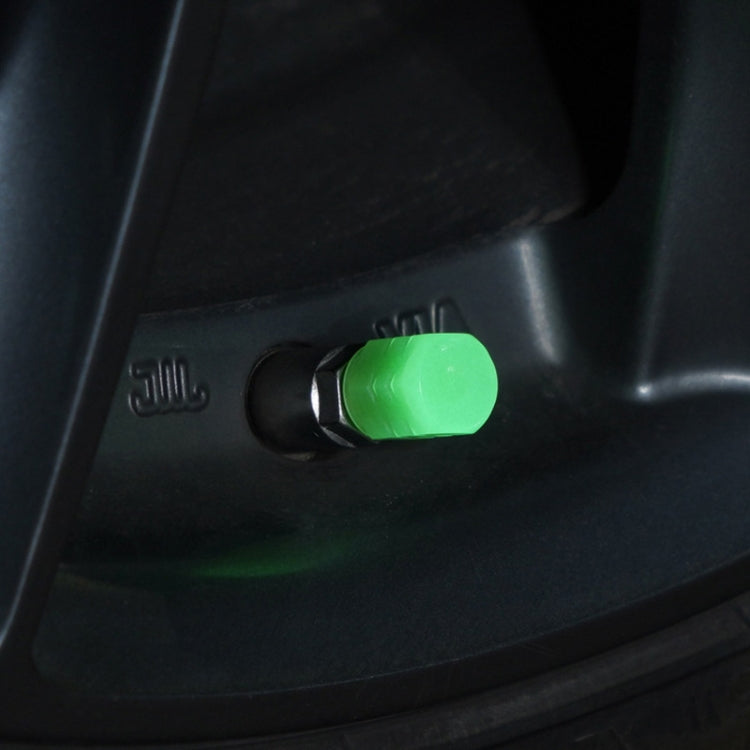 4pcs / Set Luminous Tire Valve Cap Electric Motorcycle Vacuum Tire Valve Cover, Style: Split Effect, 4pcs /Set Split Effect, 4pcs /Set One Effect