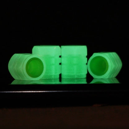 4pcs / Set Luminous Tire Valve Cap Electric Motorcycle Vacuum Tire Valve Cover, Style: Split Effect, 4pcs /Set Split Effect, 4pcs /Set One Effect
