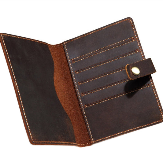 Leather Passport Holder Vintage Card Holder, SF053