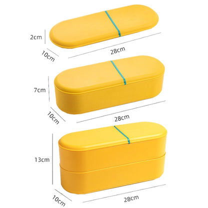 Household Battery Storage Box Data Cable Charger Storage Organizer Box, Blue Single Layer, Gray White Double Layer