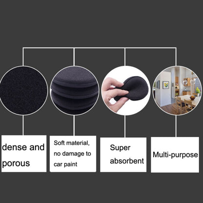 50 PCS Waxing Sponge Cars With Round Edge Car Washing Car Wax Maintenance Polished Sponge, 50 PCS Polished Sponge