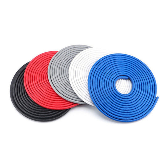 5m U-shaped Non-stick Car Rubber Seal Bumper, Black, White, Grey, Blue, Red