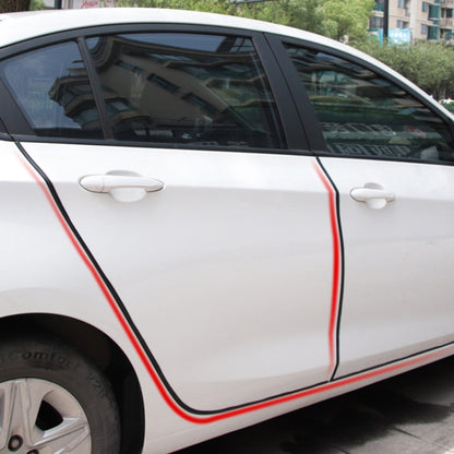 5m U-shaped Non-stick Car Rubber Seal Bumper, Black, White, Grey, Blue, Red