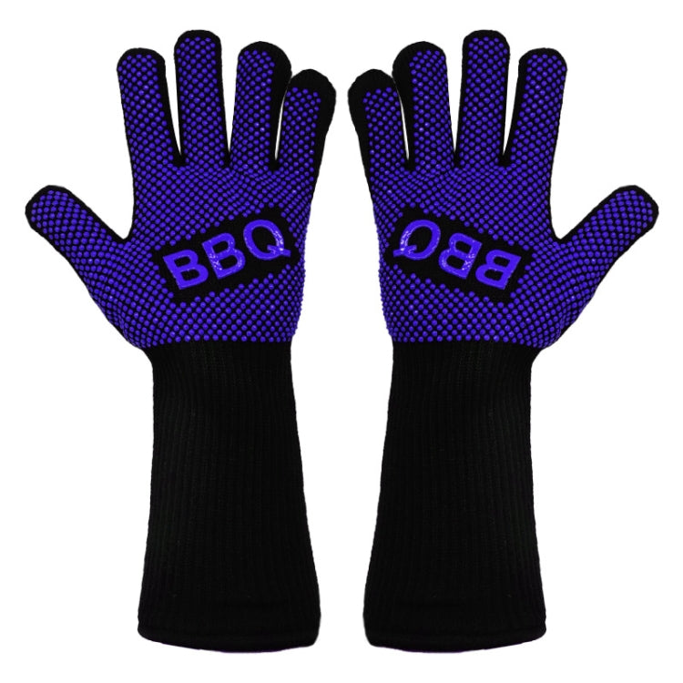 1 Pair High Temperature Resistant Silicone BBQ Gloves  Anti-Scalding Gloves