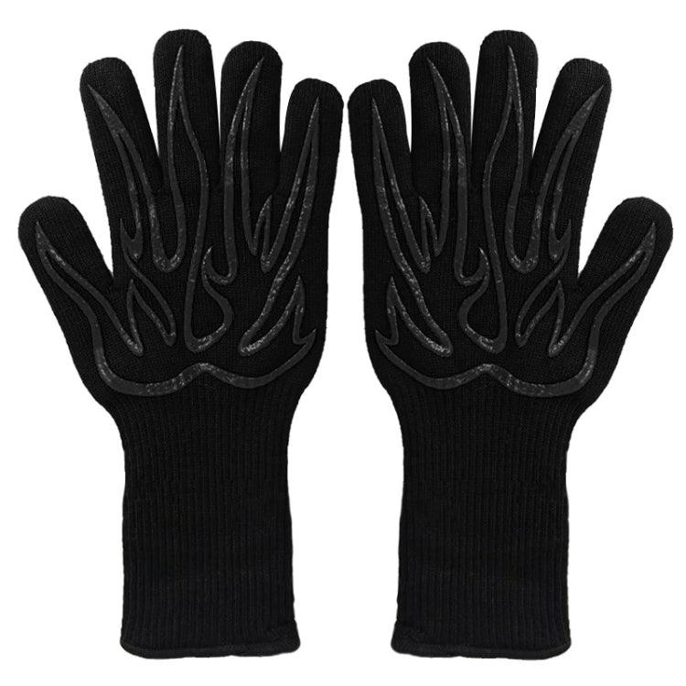 1 Pair High Temperature Resistant Silicone BBQ Gloves  Anti-Scalding Gloves