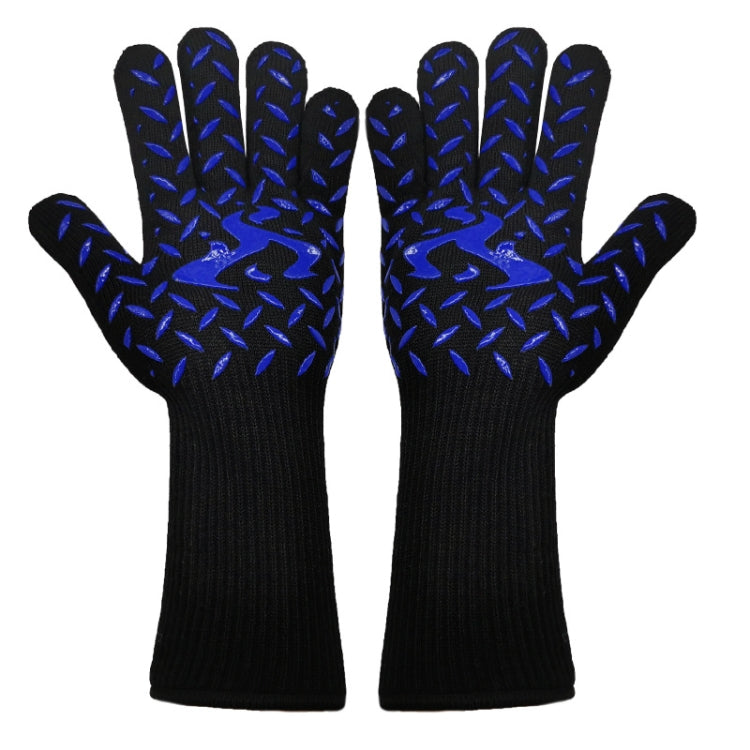 1 Pair High Temperature Resistant Silicone BBQ Gloves  Anti-Scalding Gloves
