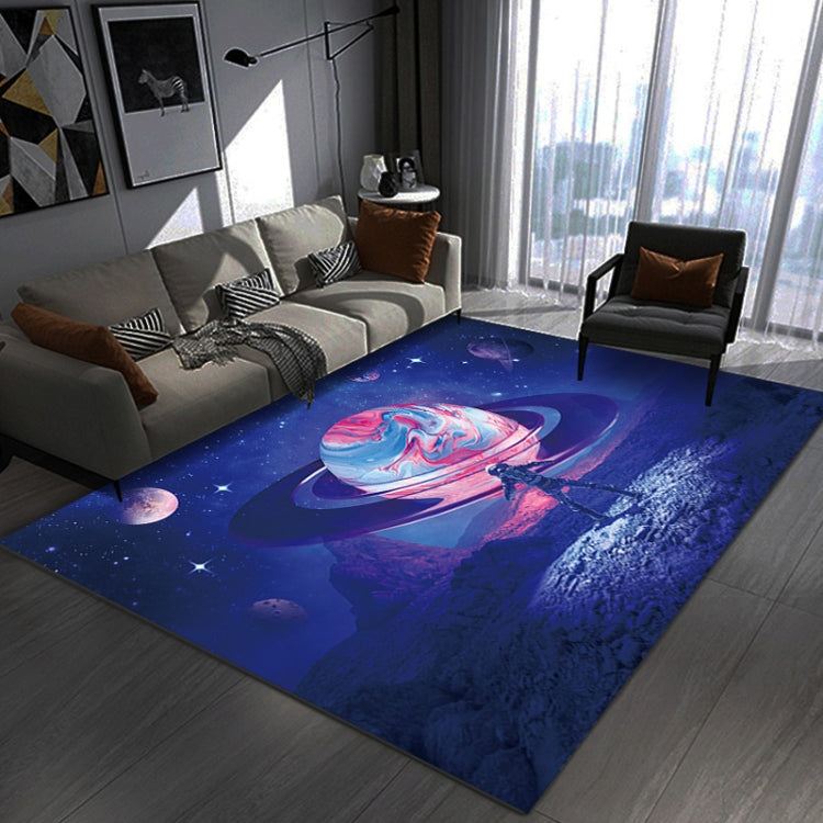 3D Visual Cartoon Cosmic Planet Living Room Carpet, 40x60cm, 50x80cm, 60x90cm