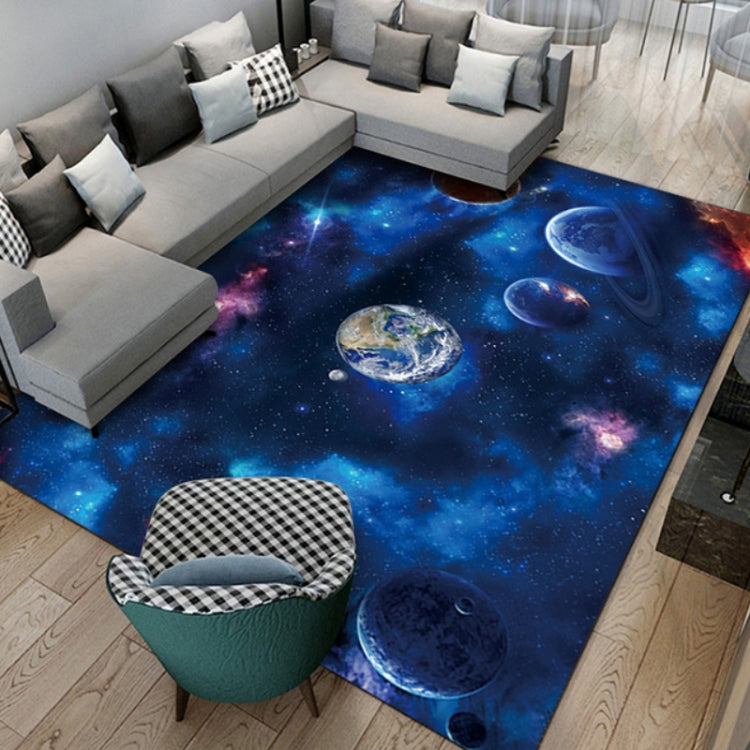 3D Visual Cartoon Cosmic Planet Living Room Carpet, 40x60cm, 50x80cm, 60x90cm