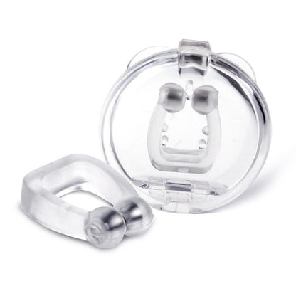10 PCS Mini Portable Silicone Magnetic Anti-snoring Device, 10 PCS