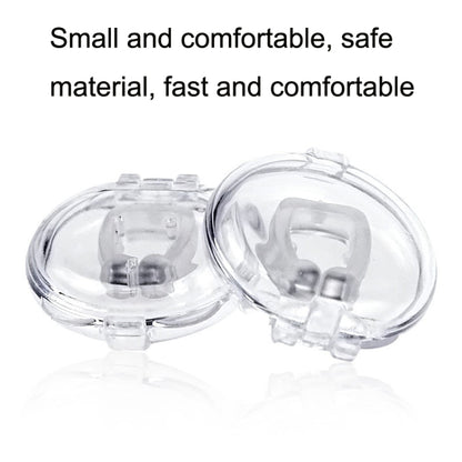 10 PCS Mini Portable Silicone Magnetic Anti-snoring Device, 10 PCS