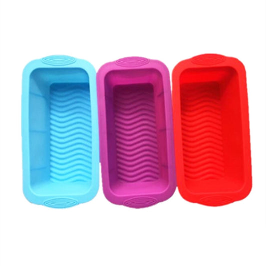Silicone Pizza Toast Box Long Cake Mold, Long (Red), Long (Blue), Long (Purple)