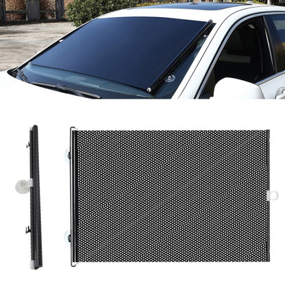 Suction Cup Car Shade Curtain Window Telescopic Roller Blind, Size: 50x125cm Silver Laser, 40x60cm Black Mesh, 40x125cm Black Mesh, 45x125cm Silver Lyser, 40x60cm Silver Lyser, 40x125cm Silver Lyser, 50x125cm Silver Laser, 45x125cm Black Mesh����������...