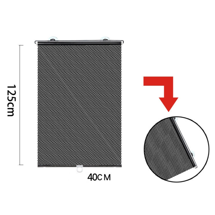 Suction Cup Car Shade Curtain Window Telescopic Roller Blind, Size: 50x125cm Silver Laser, 40x60cm Black Mesh, 40x125cm Black Mesh, 45x125cm Silver Lyser, 40x60cm Silver Lyser, 40x125cm Silver Lyser, 50x125cm Silver Laser, 45x125cm Black Mesh����������...