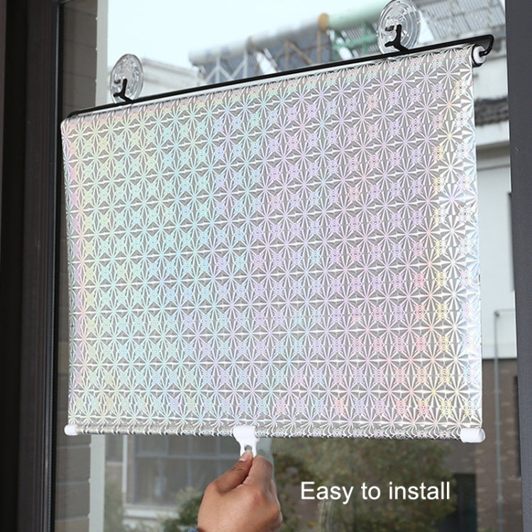 Suction Cup Car Shade Curtain Window Telescopic Roller Blind, Size: 50x125cm Silver Laser, 40x60cm Black Mesh, 40x125cm Black Mesh, 45x125cm Silver Lyser, 40x60cm Silver Lyser, 40x125cm Silver Lyser, 50x125cm Silver Laser, 45x125cm Black Mesh����������...