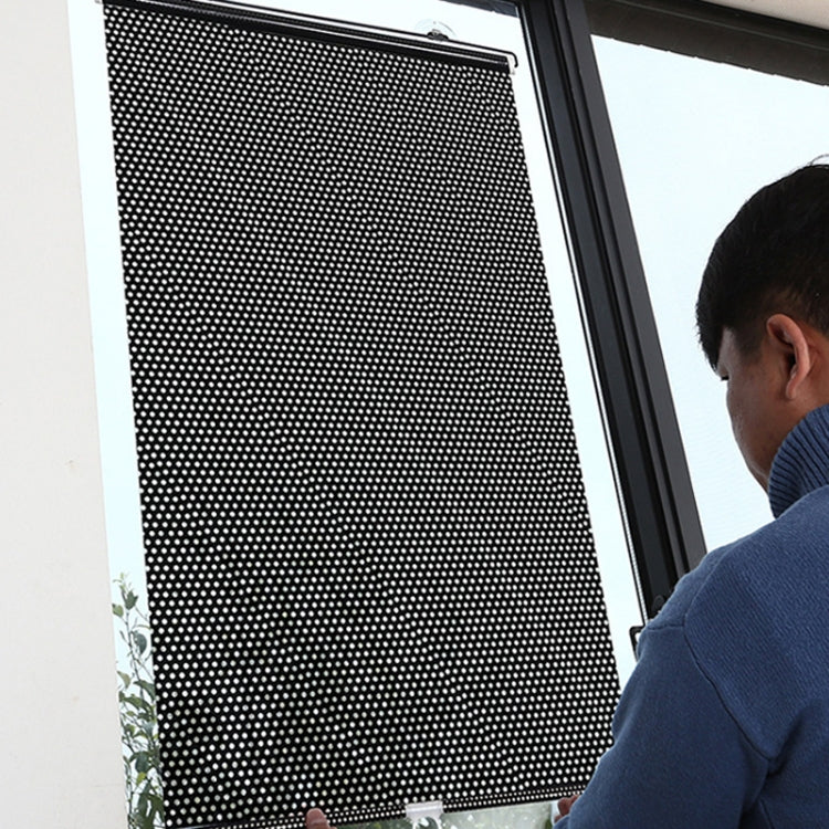 Suction Cup Car Shade Curtain Window Telescopic Roller Blind, Size: 50x125cm Silver Laser, 40x60cm Black Mesh, 40x125cm Black Mesh, 45x125cm Silver Lyser, 40x60cm Silver Lyser, 40x125cm Silver Lyser, 50x125cm Silver Laser, 45x125cm Black Mesh����������...