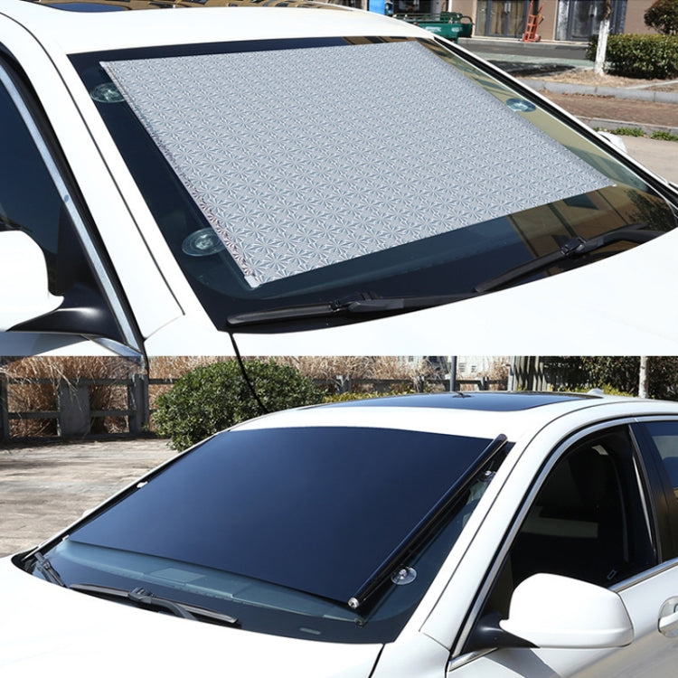 Suction Cup Car Shade Curtain Window Telescopic Roller Blind, Size: 50x125cm Silver Laser, 40x60cm Black Mesh, 40x125cm Black Mesh, 45x125cm Silver Lyser, 40x60cm Silver Lyser, 40x125cm Silver Lyser, 50x125cm Silver Laser, 45x125cm Black Mesh����������...