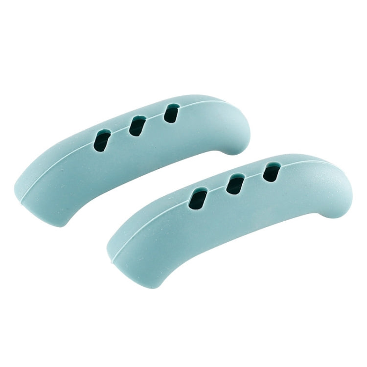 1 Pair Silicone Pot Handle Insulation Cover Iron Pot Handle Cover, Light Green, Simple Gray, Red