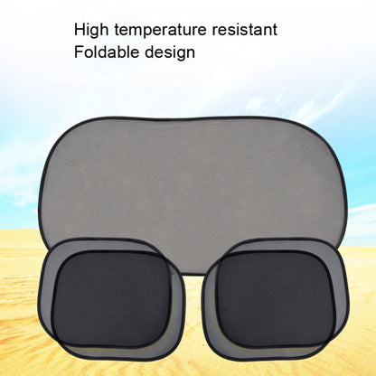 Non-Porous Suction Cup Car Mesh Sunshade, 5pcs/set