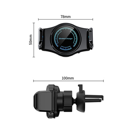 15W Mini Car Wireless Charger Phone Smart Sensing Holder