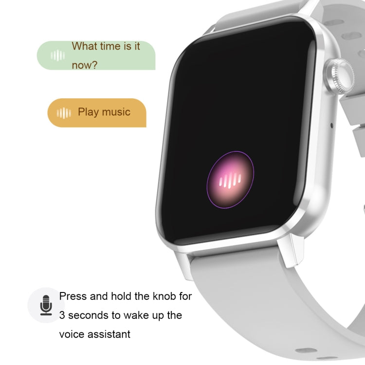 ساعة ذكية HD6 متعددة الوظائف لمراقبة معدل ضربات القلب، مقاس 1.69 بوصة، أسود، فضي، وردي، أخضر فاتح، أخضر