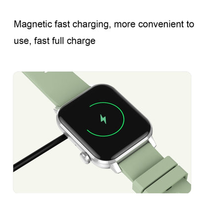 ساعة ذكية HD6 متعددة الوظائف لمراقبة معدل ضربات القلب، مقاس 1.69 بوصة، أسود، فضي، وردي، أخضر فاتح، أخضر