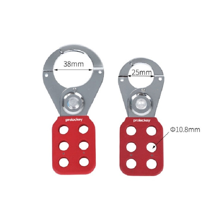 Prolockey Industrial Safety Steel Anti-Rust Six-Link Hasp Lock, SH01, SH02